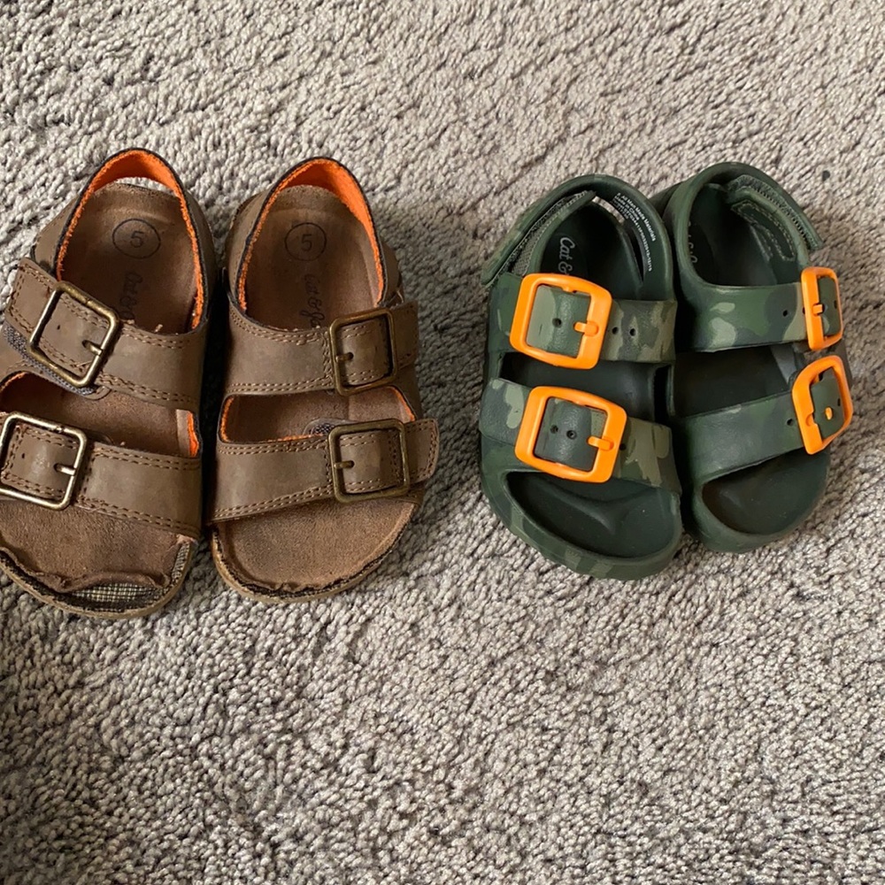 Two pairs baby boy sandals